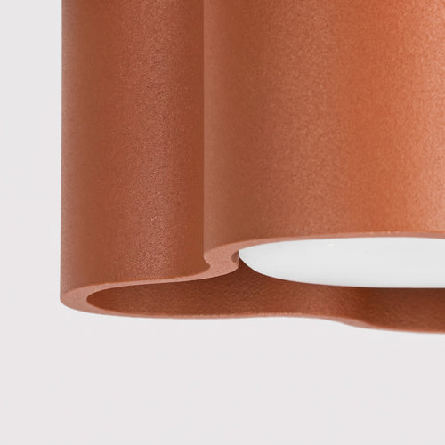 Sollux Lighting Plafondlamp OVIO 1 rode oker Gx53 - 12x12x6cm