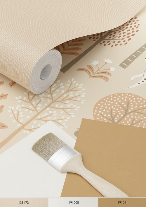 ESTAhome behang honden beige en terracotta roze - 53 cm x 10.05 m - 139711 - vtwonen shop