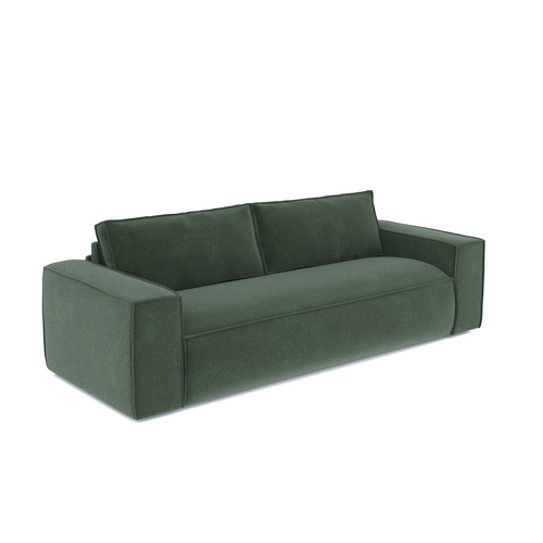 Sia Home - Rechte slaapbanken JOAN - Fluweel - Smaragdgroen - 234cm - vtwonen shop