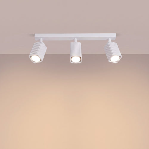 Sollux Lighting Plafondlamp RAYO 3L wit - 45x6x16,5cm