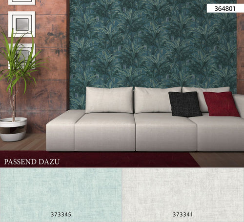 A.S. Création behang geschilderd effect blauw grijs - 53 cm x 10.05 m - AS-373345