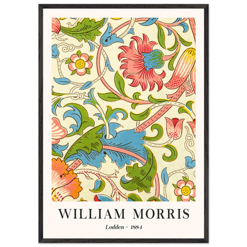 Artfulprints Poster met Lijst William Morris - Lodden 1884   - 70x100 cm - Meerkleurig