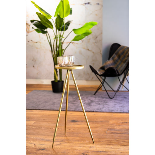 Light & Living bijzettafel ENVIRA - goud - Ø30cm - vtwonen shop