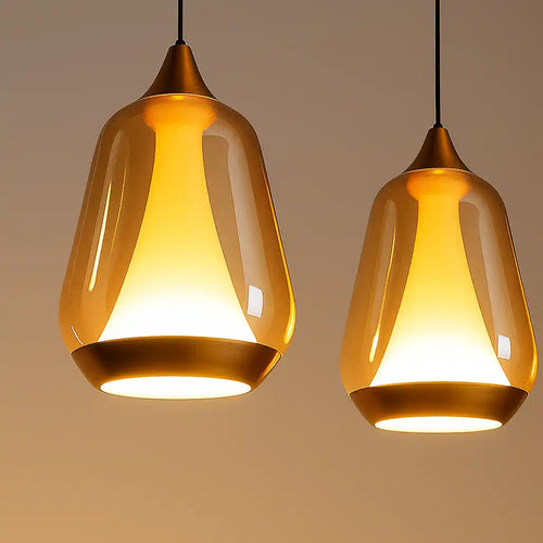 Highlight hanglamp Tromba - 5 lichts - 30  x 155   cm - amber zwart - vtwonen shop