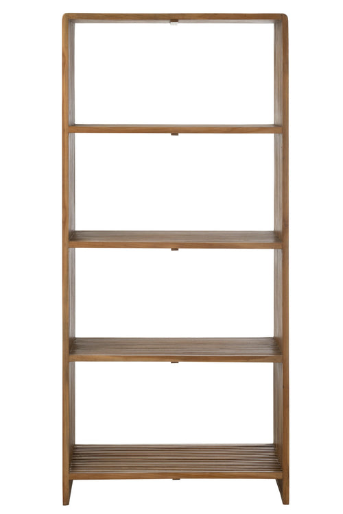 J-Line boekenkast 4 Schappen - gerecycleerd hout - naturel