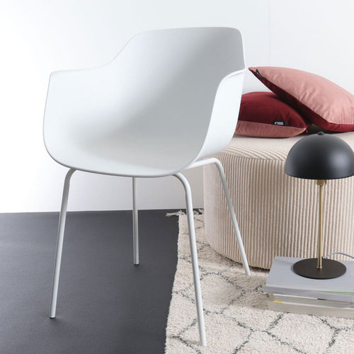 Nolon Nora-Puk Eetkamerstoelen Set van 2 - Wit - Wit Onderstel - vtwonen shop