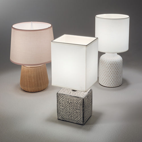 Ideal Lux KALI-2 - Tafellamp voor binnenshuis 1 licht wit met kap, E14