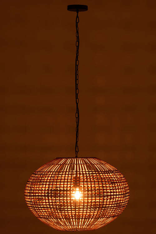 J-Line hanglamp Rattan - jute - naturel - vtwonen shop