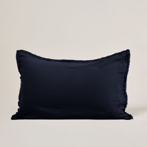 Madura Set van 2 kussenslopen Lou blauwe inkt 50x75 cm
