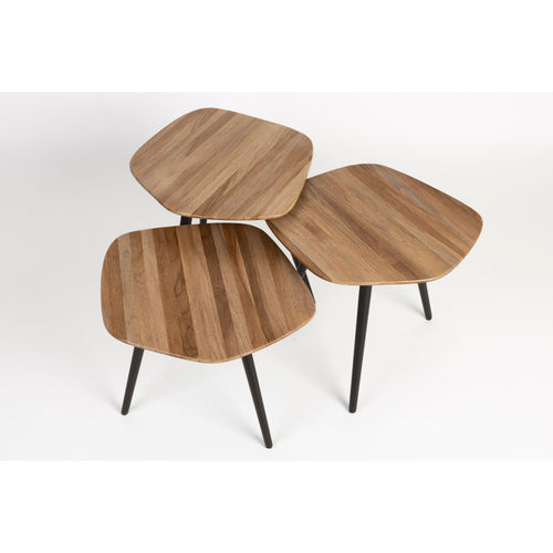 Housecraft Living Cuties Salontafel Hout - Set van 3 - vtwonen shop