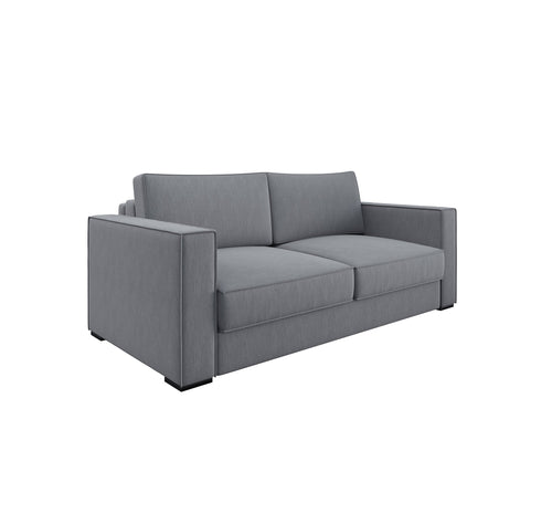 Sia Home - Rechte bank LEXY - Geweven stof - Lichtgrijs - 226cm