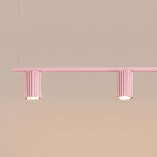 Sollux Lighting Kroonluchter KARBON 4 roze - 122x6,5x212cm