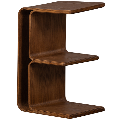 WOOOD multifunctionele bijzettafel Frey - Hout - Walnoot - 40x60x32 - vtwonen shop