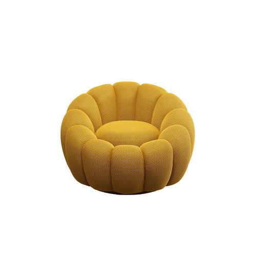 Kare Design Draaifauteuil Peppo Bloom geel - vtwonen shop