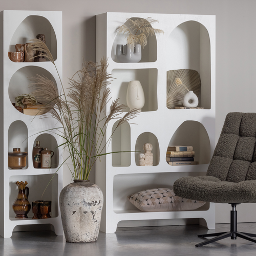 WOOOD draaibare fauteuil Job - Teddy - Groen - 101x70x85 - vtwonen shop