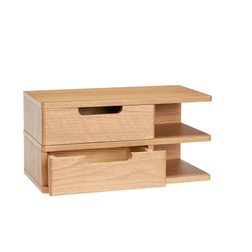 Hübsch nachtkastje Open - mdf/okernfineer - 40x20xh20cm