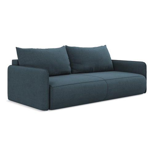 LaMiaSofa 3-zits slaapbank Palermo - textuurstof - jeans - 216x105x86