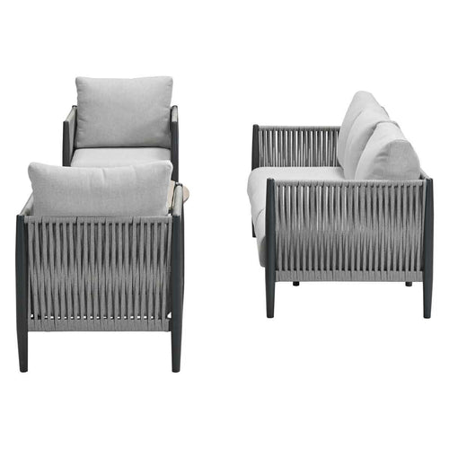 Garden Impressions loungeset Tavira grey sand - 4-delig