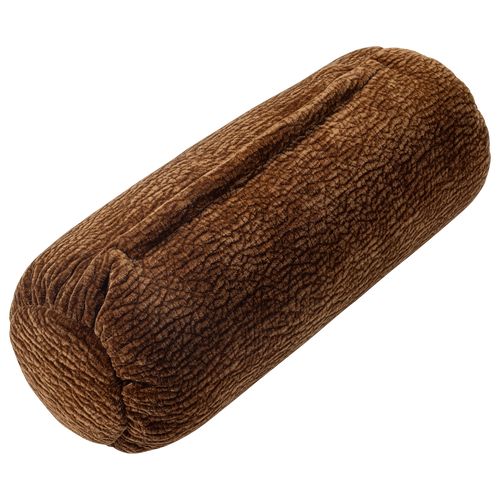 WOOOD rolkussen Baggy - 3D Chenille - Middenbruin - 23x50x23
