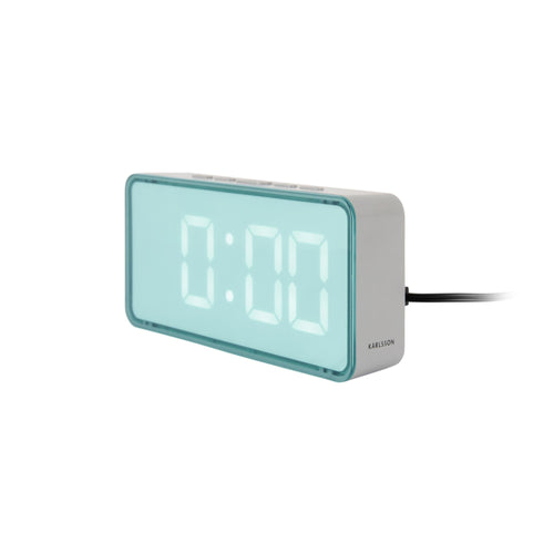 Karlsson wekker Audaz - blauw - 2.8x14x6.5cm