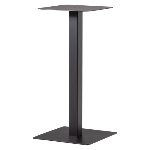 WOOOD vierkante bartafel poot Bistro - Metaal - Zwart- 105x50x50