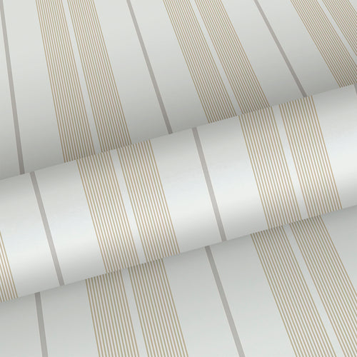 Sanders & Sanders behang strepen geel en beige - 53 cm x 10.05 m - 640693