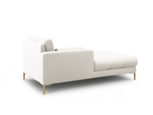 Cosmopolitan Design linker meridiaan Bali structurele stof, lichtbeige - 185x102x75cm