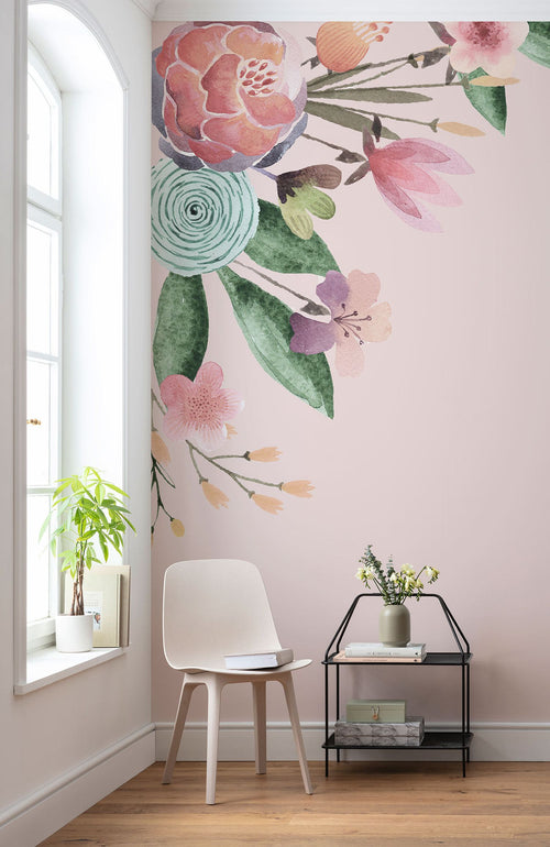 Komar fotobehang bloemen roze - 200 x 250 cm - 611179