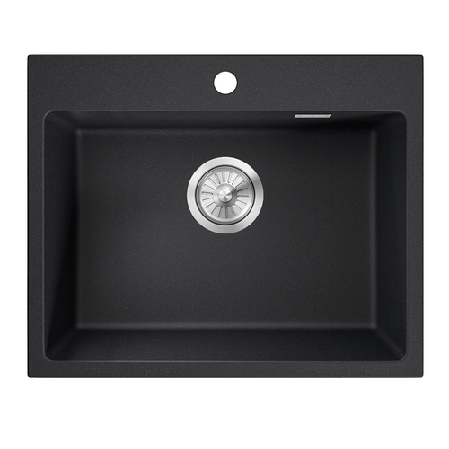 LOMAZOO spoelbak Thiago - opbouw - graniet - zwart - 55 x 45 cm