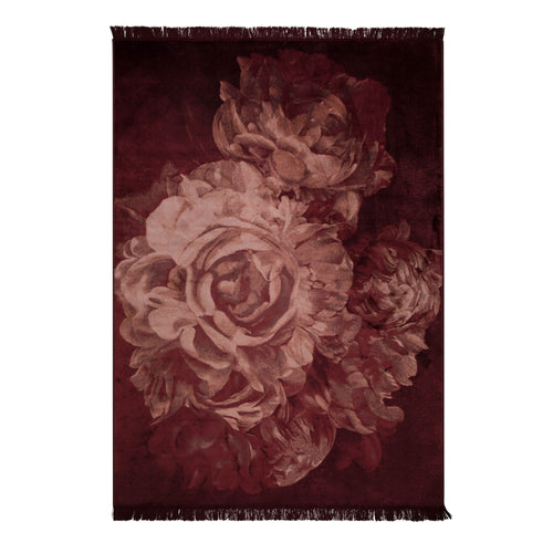 Bold Monkey Stitchy Roses vloerkleed 170x240 - Rood - vtwonen shop