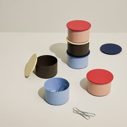 Hübsch opbergdoos District - ijzer - ø10xh6cm - vtwonen shop