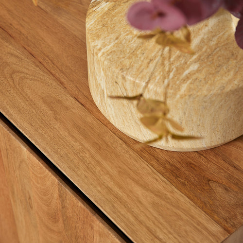 StarFurn Kabinetkast RichWood - Naturel Hout - 100x45x85cm