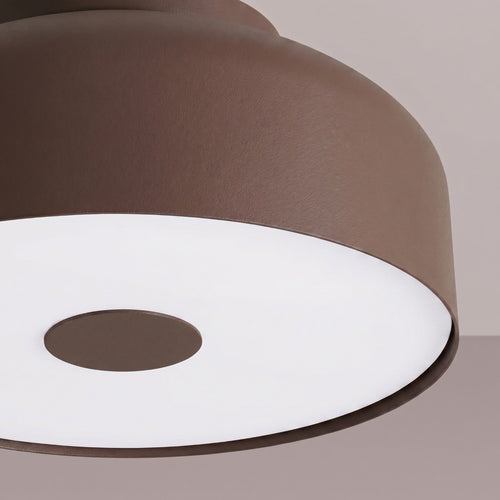 Sollux Lighting Plafondlamp OMIQ bruin - 30x30x15cm