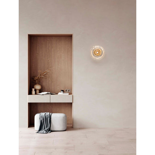 Nova Luce KING 26 cm wandlamp, messing goud, geblazen heldere LED G9 1x5W