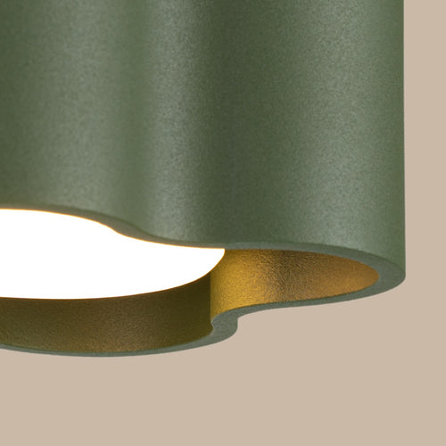 Sollux Lighting Plafondlamp OVIO 1 olijfgroen Gx53 - 12x12x6cm