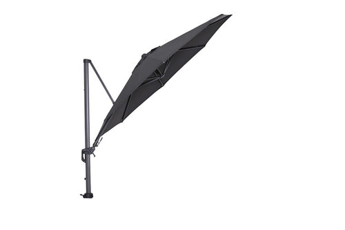 Hawaii parasol - Ø350 cm - carbon black - licht grijs - vtwonen shop