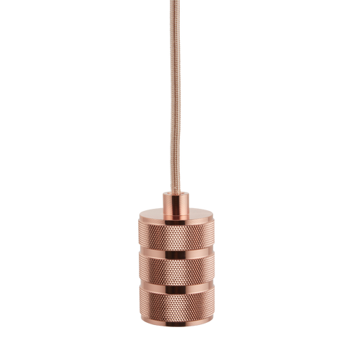 Lighto | Pendel Rosé Goud | Inclusief Lichtbron Helder | Retro | 1.5m Snoer | Met Plafondkap