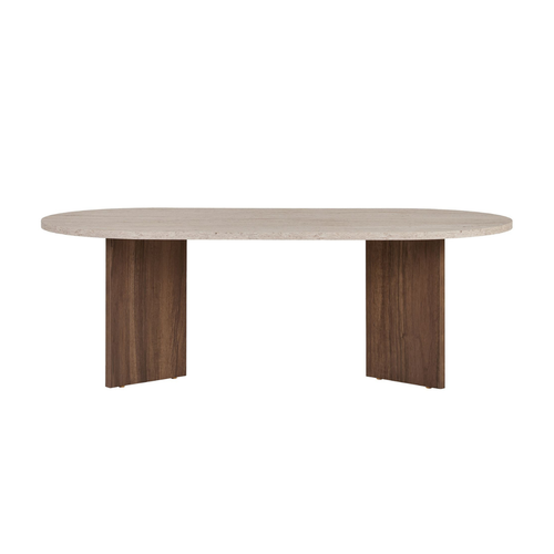 Calicosy - IRIS Ovale salontafel L119 cm - Kasjmier - 60x119x39,8 cm