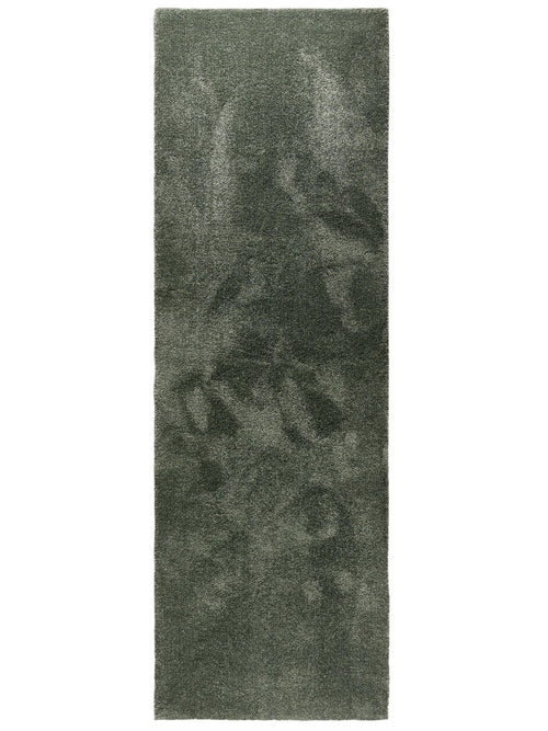 benuta wasbaar shaggy loper Melvin - groen - 80x250 cm