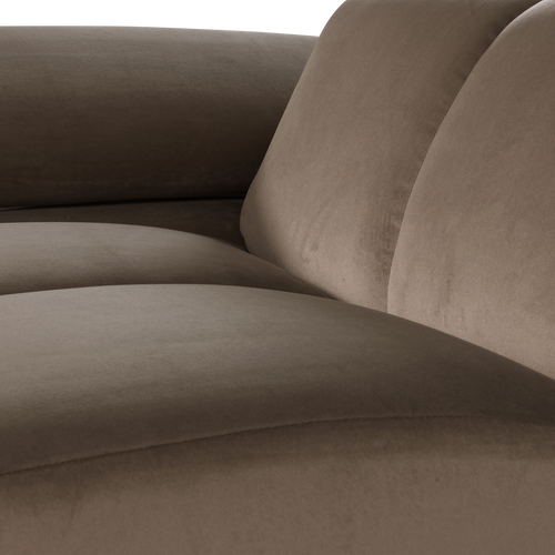 WOOOD 1-zits bank arm links Mojo - Velvet - Taupe - 74x124x97