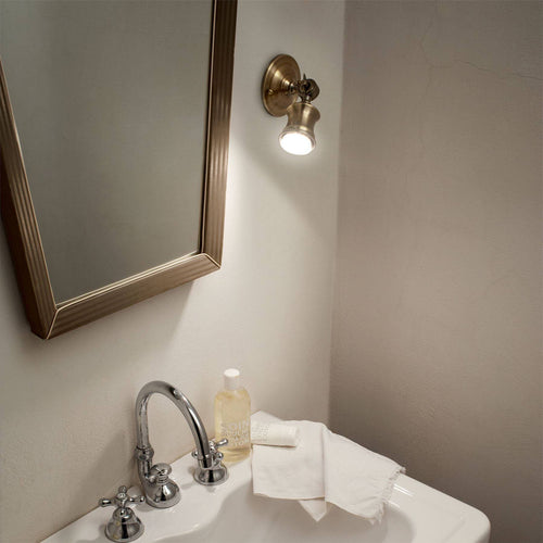 Ideal Lux Barber - 1 lichte wandlamp gepolijste afwerking, GU10