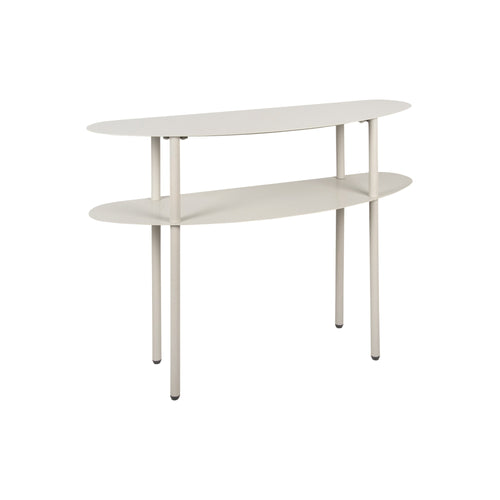 Leitmotiv side table Riqueza - grijs - 90x28x72.5cm