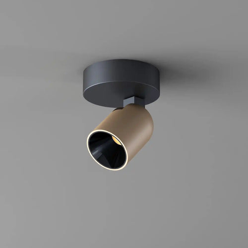 Artdelight spot Houston - 1 lichts - 9  x 12.5   cm - zwart champagne - vtwonen shop