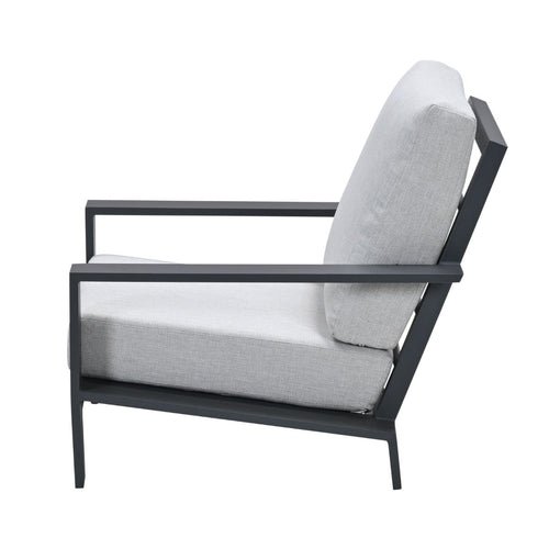 Garden Impressions loungestoel Coba donker grijs - valley sand