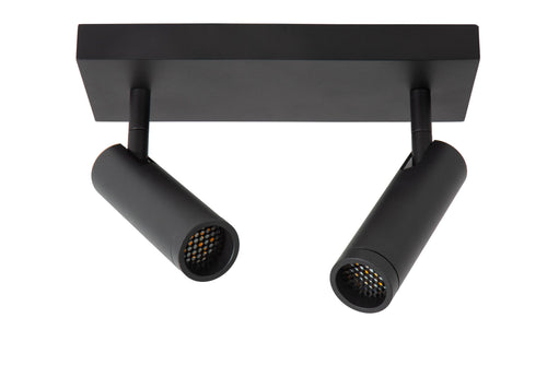 Lucide plafondspot GRADO - 2xGU10 (MR11) - Zwart - vtwonen shop