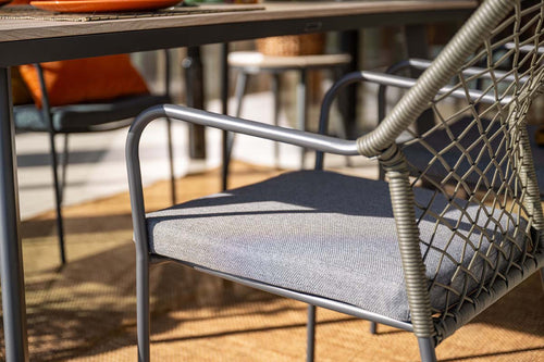 Garden Impressions Dido tuinstoelen set van 4 mosgroen rope