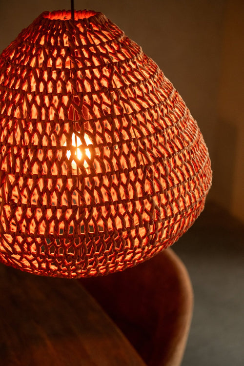 J-Line hanglamp Getwist - metaal - oranje