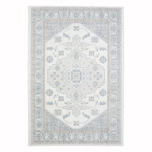 AFK Living vloerkleed Valois - gerecyclede vezels - blauw - 120x170 cm