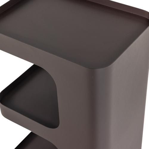 WOOOD bijzettafel Vire - Metaal - Donkerbruin - 54x35x25