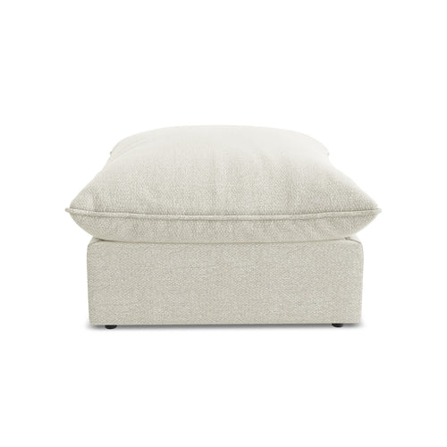 LaMiaSofa Poef Ravenna - bouclé - zand - 75x75x45